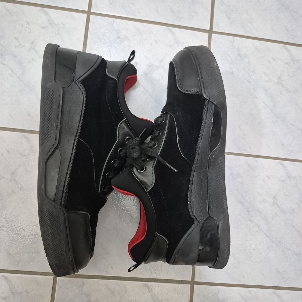 Christian Louboutin Black and Red Men's Sneakers